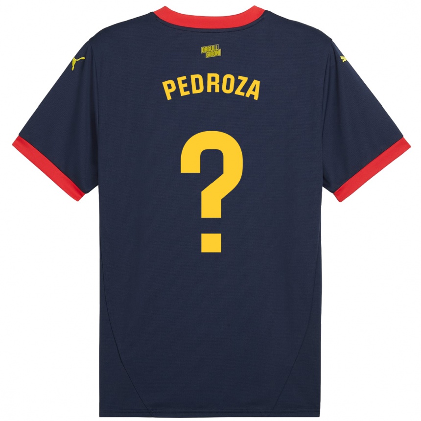 Mujer Fútbol Camiseta Gerardo Pedroza #0 Azul Marino Rojo 2ª Equipación 2024/25 México