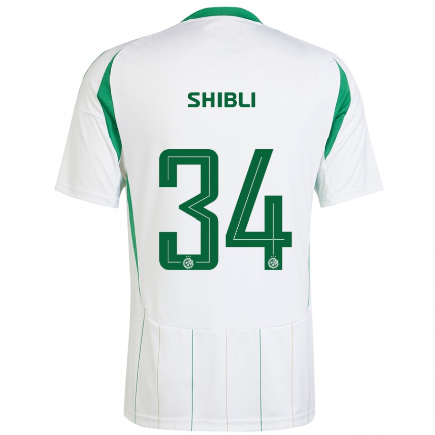 Mujer Fútbol Camiseta Hamza Shibli #34 Blanco Verde 2ª Equipación 2024/25 México