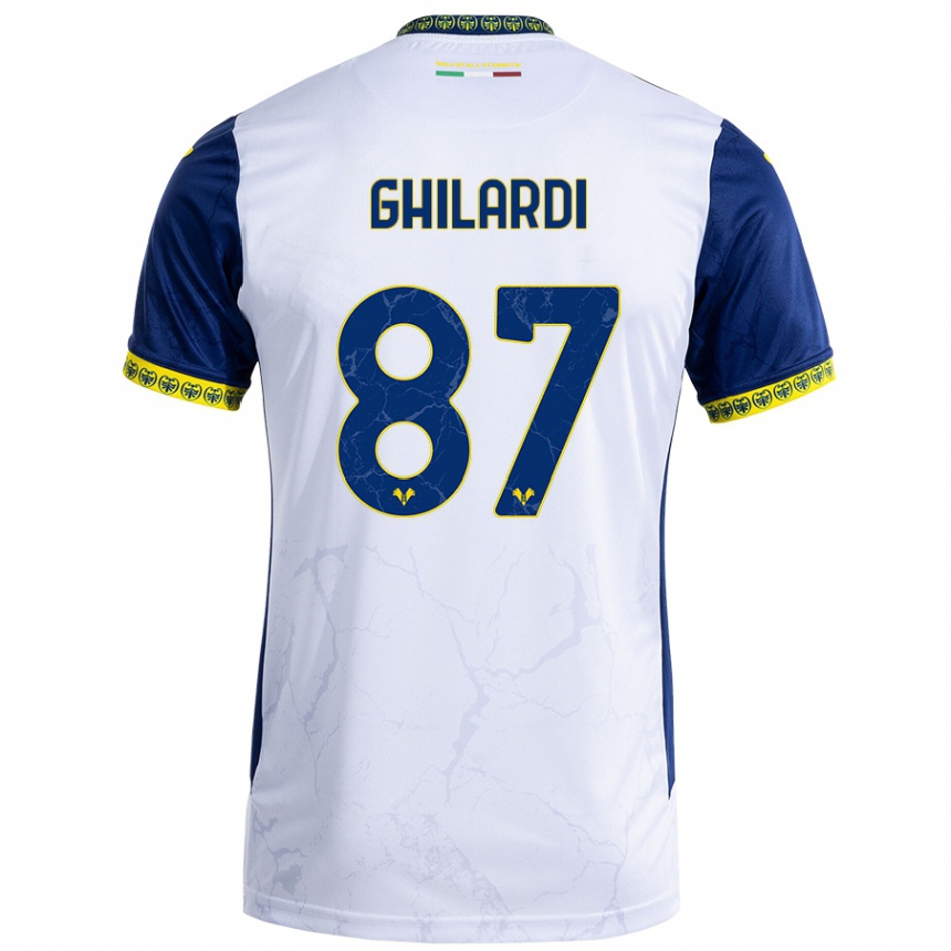 Mujer Fútbol Camiseta Daniele Ghilardi #87 Blanco Azul 2ª Equipación 2024/25 México