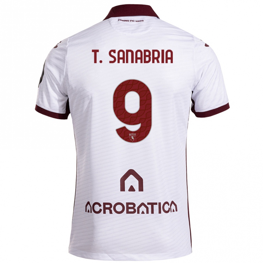 Mujer Fútbol Camiseta Antonio Sanabria #9 Blanco Granate 2ª Equipación 2024/25 México