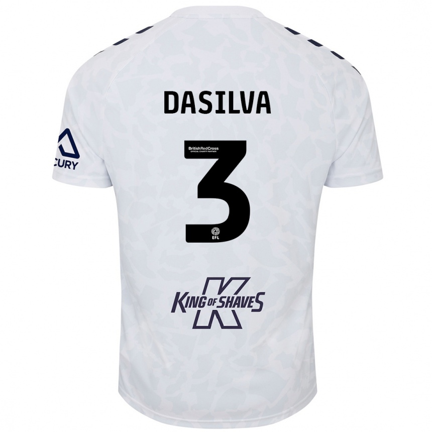 Mujer Fútbol Camiseta Jay Dasilva #3 Blanco 2ª Equipación 2024/25 México