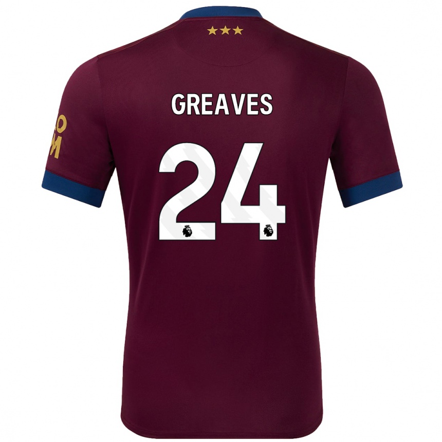 Mujer Fútbol Camiseta Jacob Greaves #24 Marrón 2ª Equipación 2024/25 México