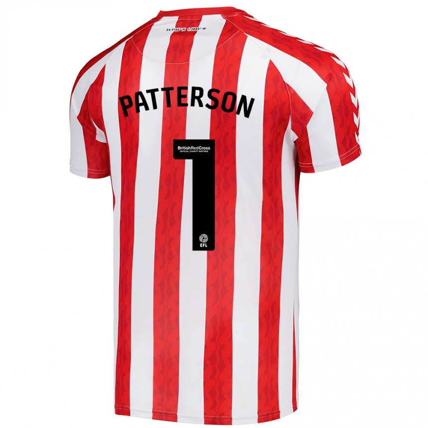 Niño Fútbol Camiseta Anthony Patterson #1 Rojo Blanco 1ª Equipación 2024/25 México