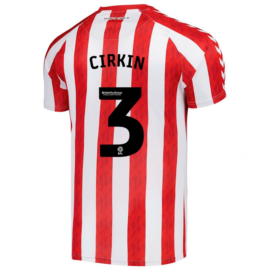 Niño Fútbol Camiseta Dennis Cirkin #3 Rojo Blanco 1ª Equipación 2024/25 México