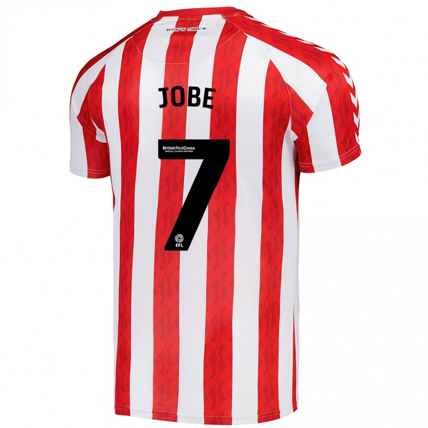 Niño Fútbol Camiseta Jobe Bellingham #7 Rojo Blanco 1ª Equipación 2024/25 México