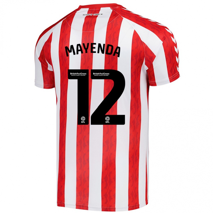 Niño Fútbol Camiseta Eliezer Mayenda #12 Rojo Blanco 1ª Equipación 2024/25 México