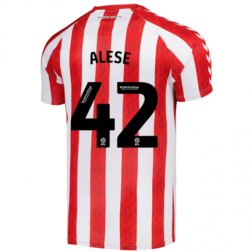 Niño Fútbol Camiseta Aji Alese #42 Rojo Blanco 1ª Equipación 2024/25 México