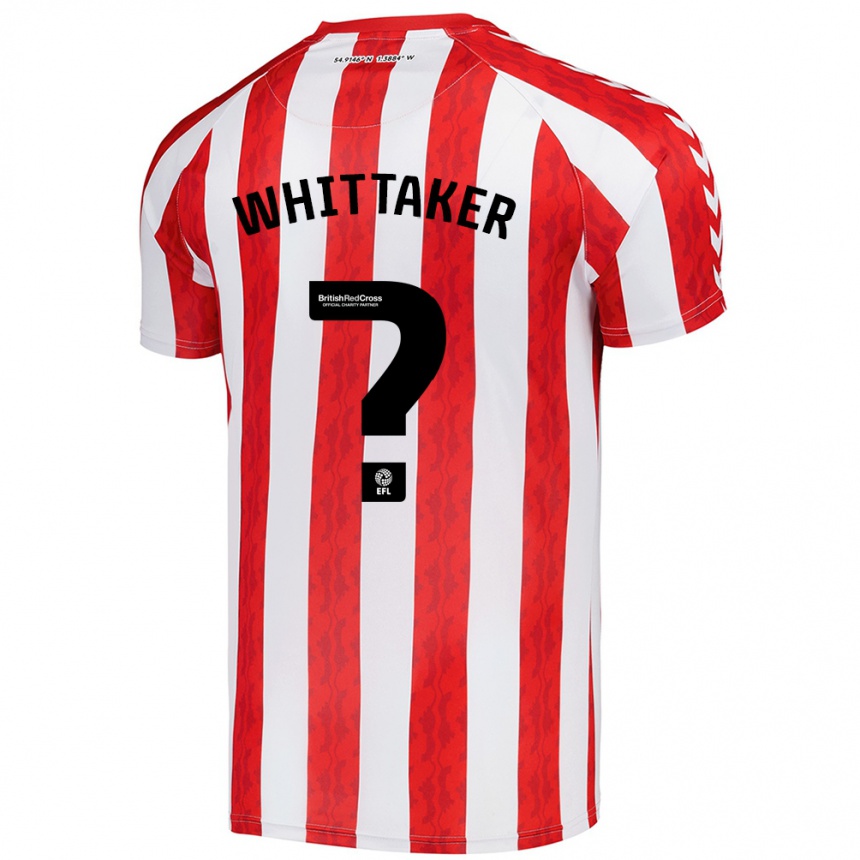 Niño Fútbol Camiseta Jack Whittaker #0 Rojo Blanco 1ª Equipación 2024/25 México