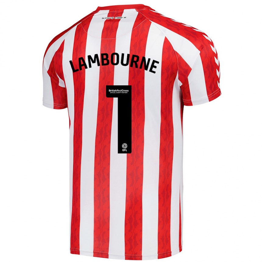 Niño Fútbol Camiseta Demi Lambourne #1 Rojo Blanco 1ª Equipación 2024/25 México