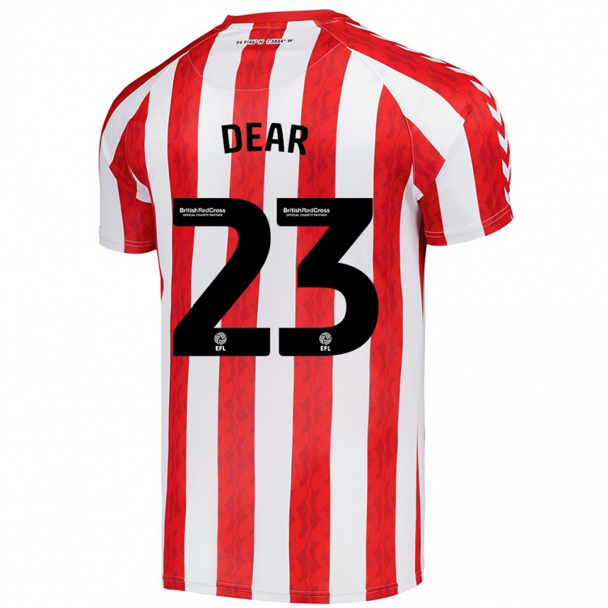 Niño Fútbol Camiseta Jenna Dear #23 Rojo Blanco 1ª Equipación 2024/25 México