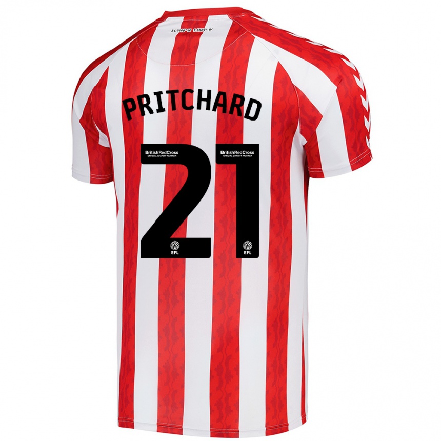 Niño Fútbol Camiseta Alex Pritchard #21 Rojo Blanco 1ª Equipación 2024/25 México