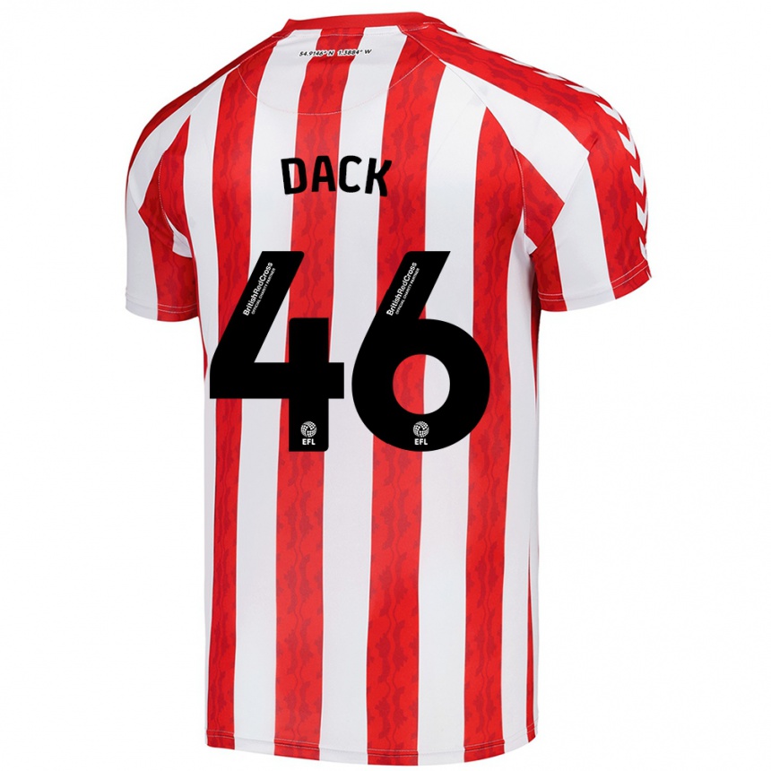 Niño Fútbol Camiseta Bradley Dack #46 Rojo Blanco 1ª Equipación 2024/25 México