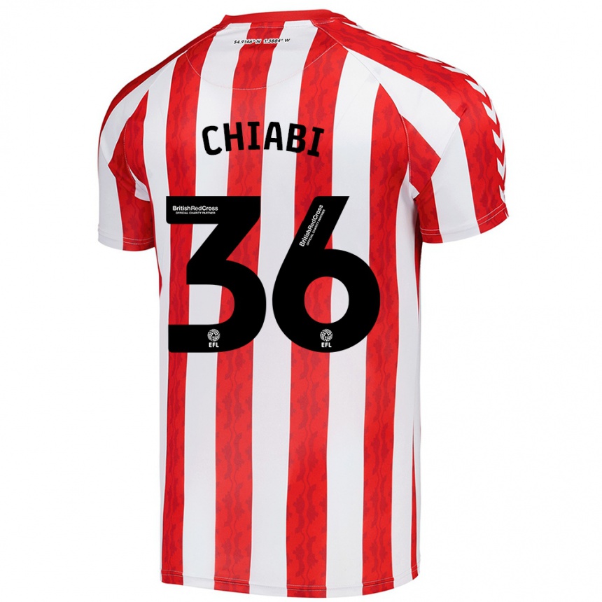 Niño Fútbol Camiseta Tom Chiabi #36 Rojo Blanco 1ª Equipación 2024/25 México