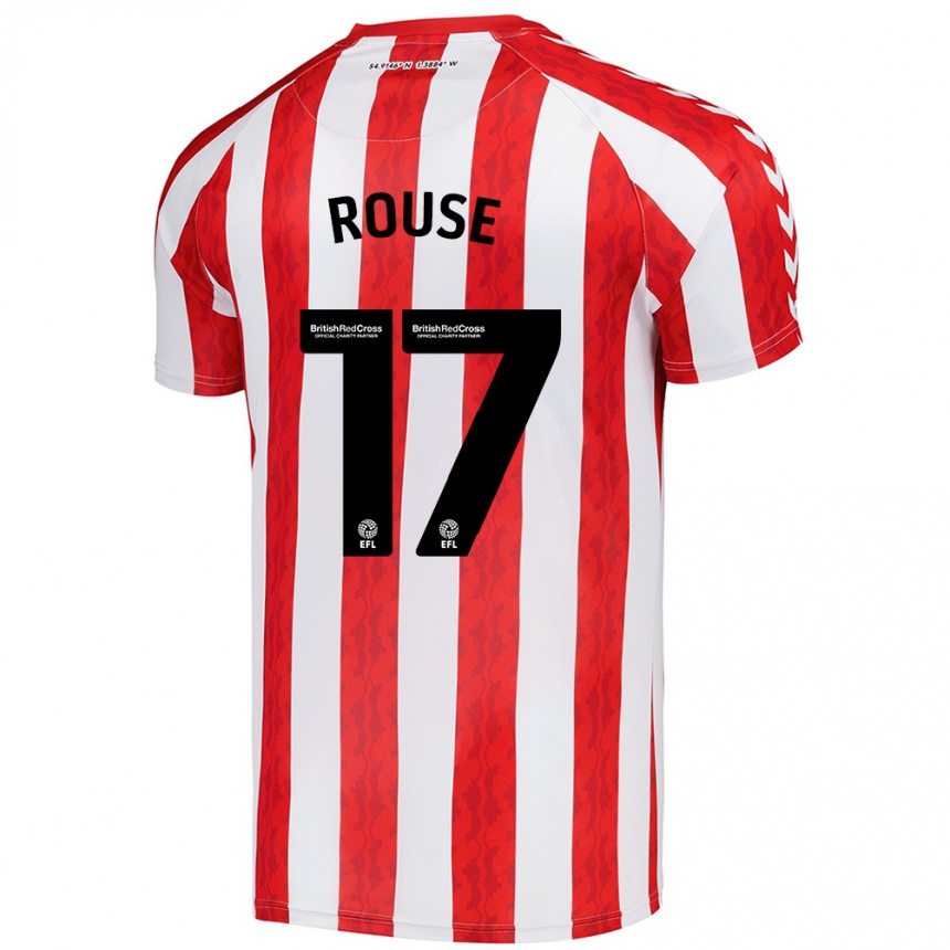 Niño Fútbol Camiseta Mollie Rouse #17 Rojo Blanco 1ª Equipación 2024/25 México