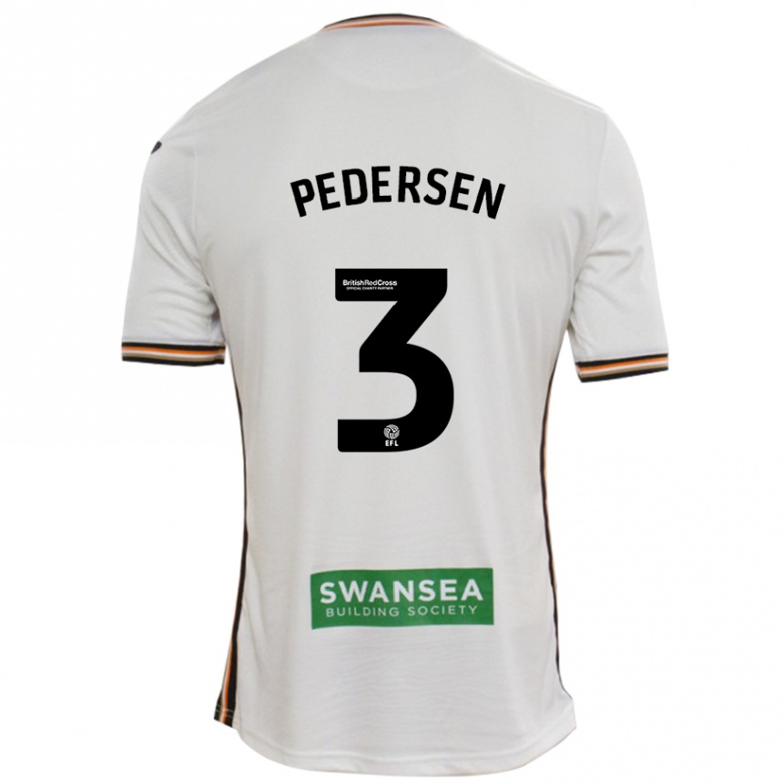 Niño Fútbol Camiseta Kristian Pedersen #3 Blanco 1ª Equipación 2024/25 México