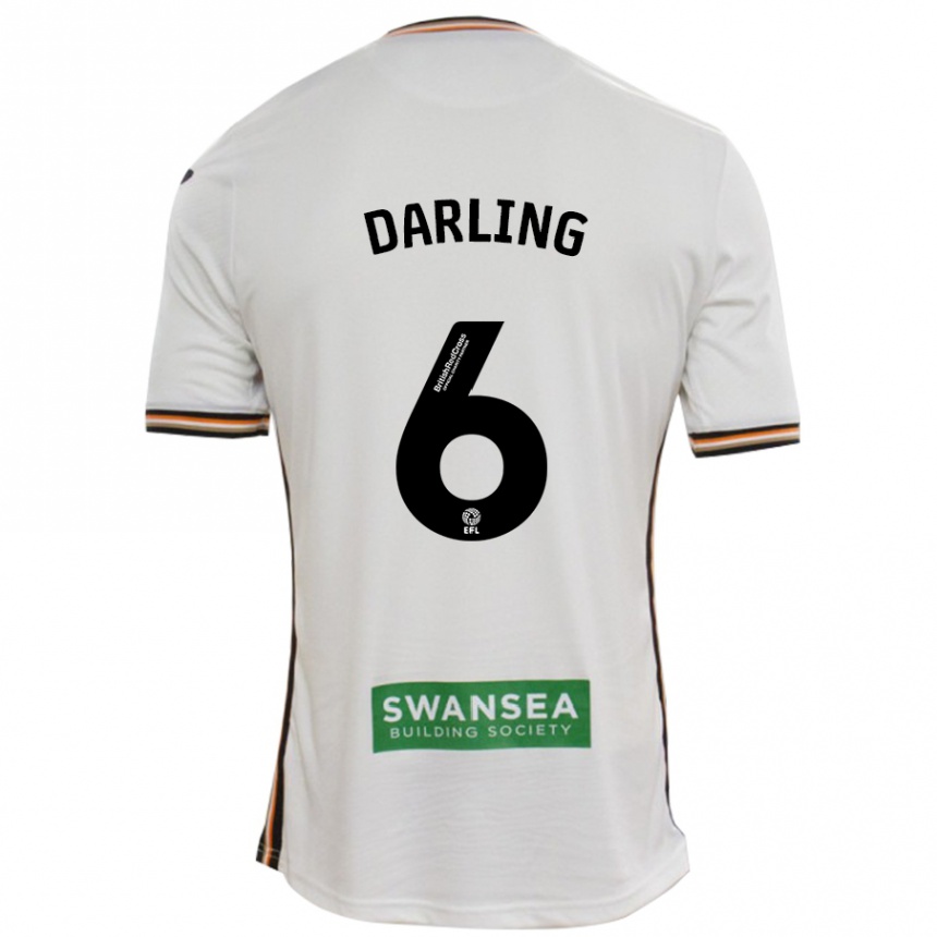 Niño Fútbol Camiseta Harry Darling #6 Blanco 1ª Equipación 2024/25 México