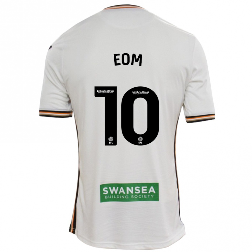 Niño Fútbol Camiseta Ji-Sung Eom #10 Blanco 1ª Equipación 2024/25 México