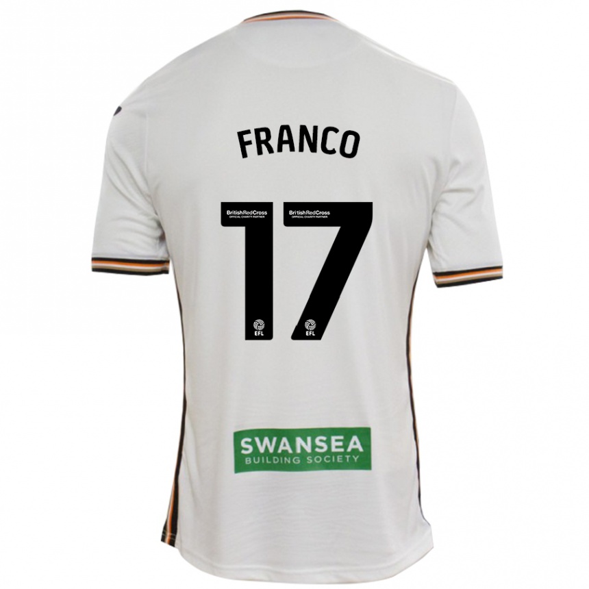 Niño Fútbol Camiseta Gonçalo Franco #17 Blanco 1ª Equipación 2024/25 México