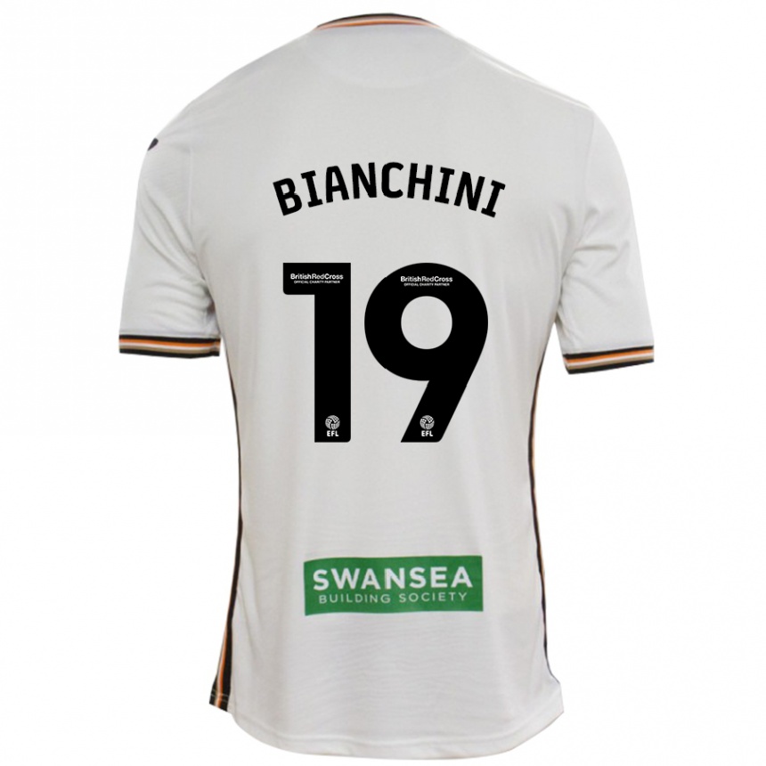 Niño Fútbol Camiseta Florian Bianchini #19 Blanco 1ª Equipación 2024/25 México