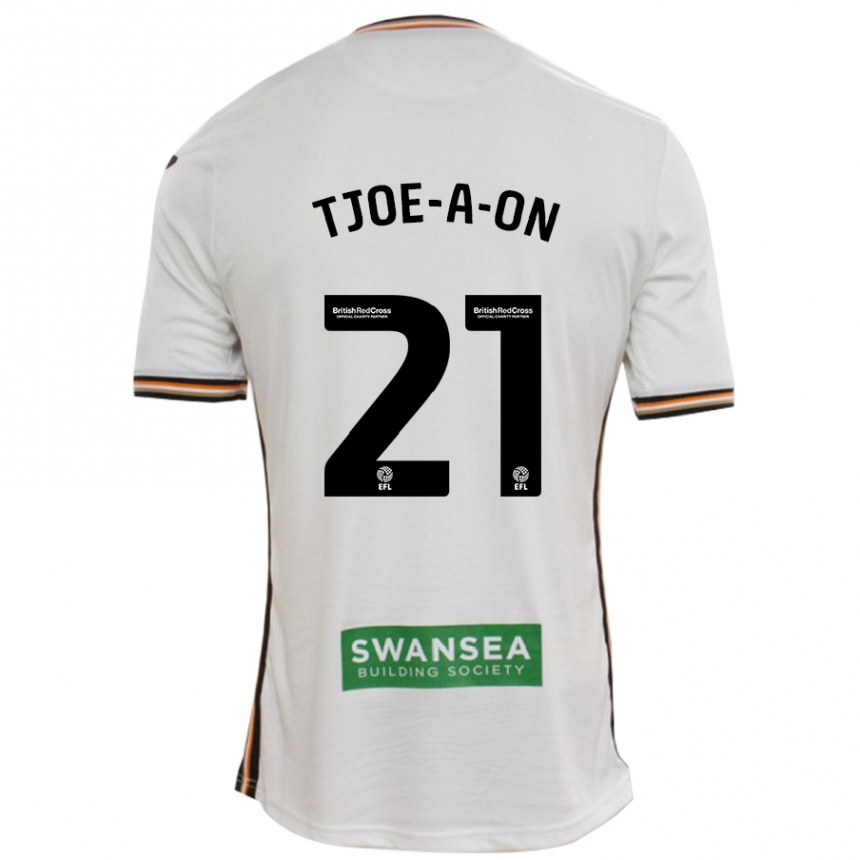 Niño Fútbol Camiseta Nathan Tjoe-A-On #21 Blanco 1ª Equipación 2024/25 México