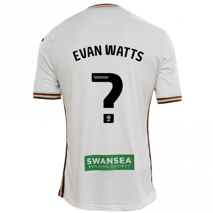 Niño Fútbol Camiseta Evan Watts #0 Blanco 1ª Equipación 2024/25 México