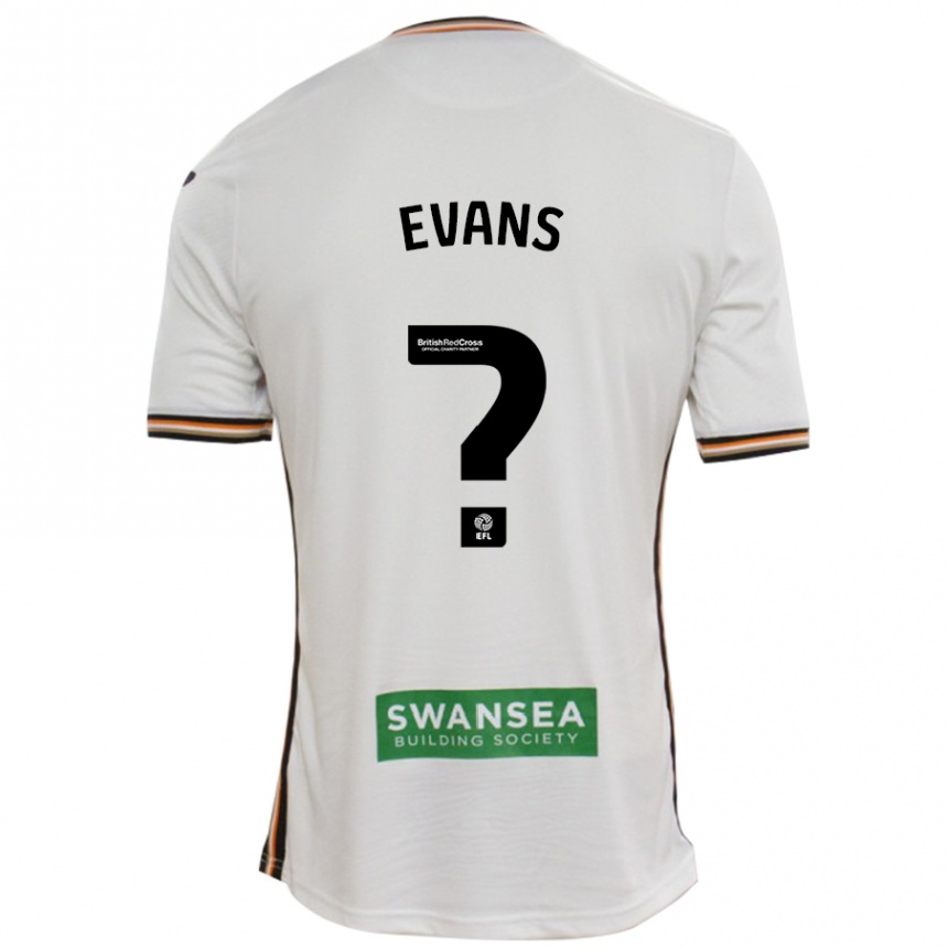 Niño Fútbol Camiseta Bobo Evans #0 Blanco 1ª Equipación 2024/25 México