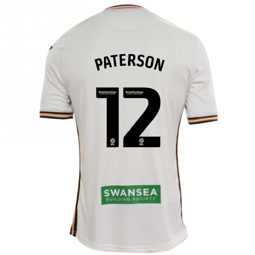 Niño Fútbol Camiseta Jamie Paterson #12 Blanco 1ª Equipación 2024/25 México