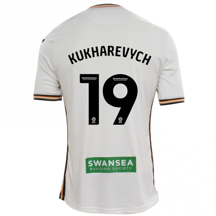 Niño Fútbol Camiseta Mykola Kukharevych #19 Blanco 1ª Equipación 2024/25 México