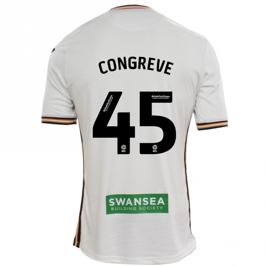 Niño Fútbol Camiseta Cameron Congreve #45 Blanco 1ª Equipación 2024/25 México