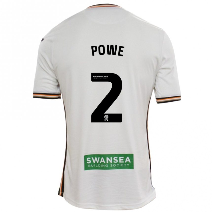 Niño Fútbol Camiseta Alicia Powe #2 Blanco 1ª Equipación 2024/25 México