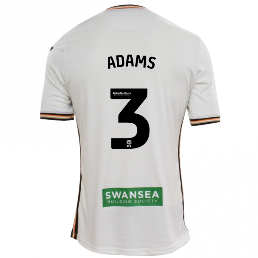 Niño Fútbol Camiseta Sarah Adams #3 Blanco 1ª Equipación 2024/25 México