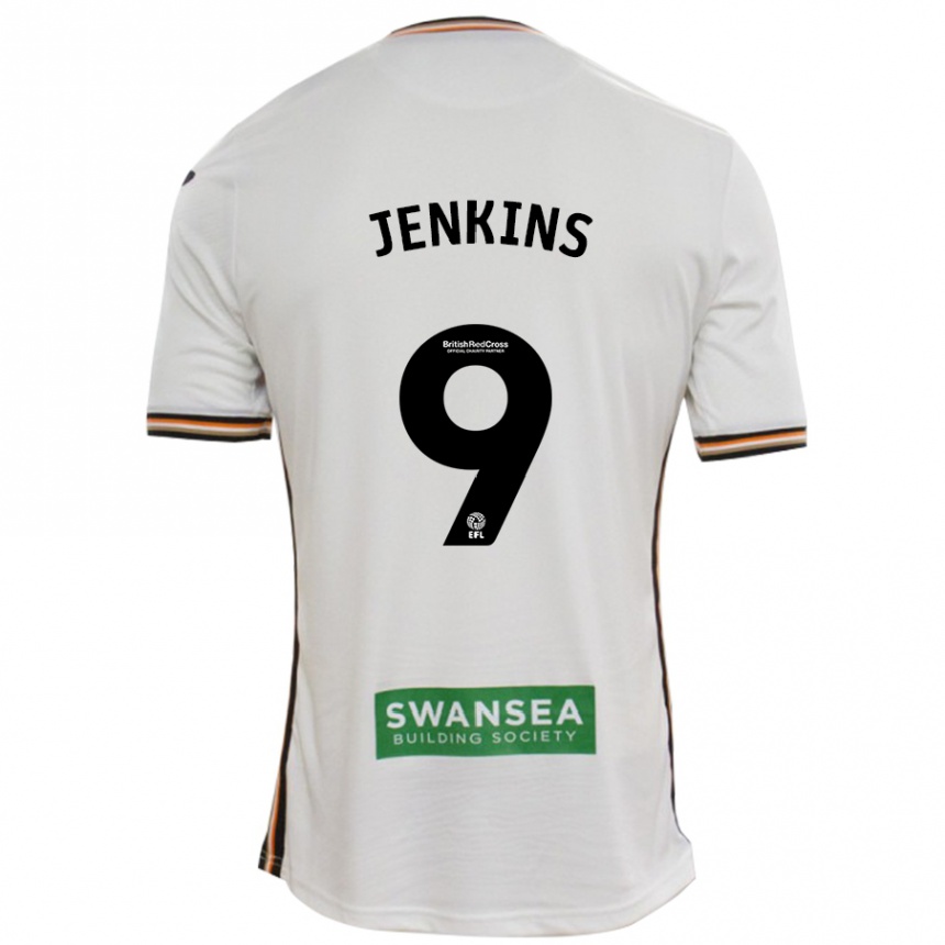 Niño Fútbol Camiseta Nieve Jenkins #9 Blanco 1ª Equipación 2024/25 México