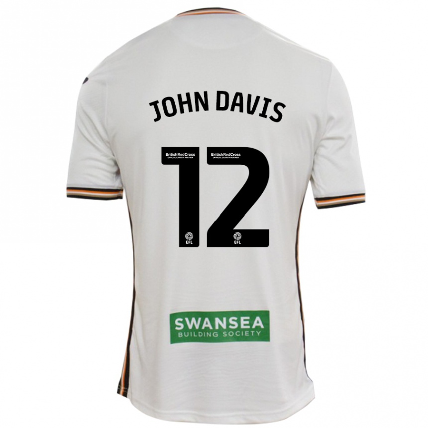 Niño Fútbol Camiseta Stacey John-Davis #12 Blanco 1ª Equipación 2024/25 México