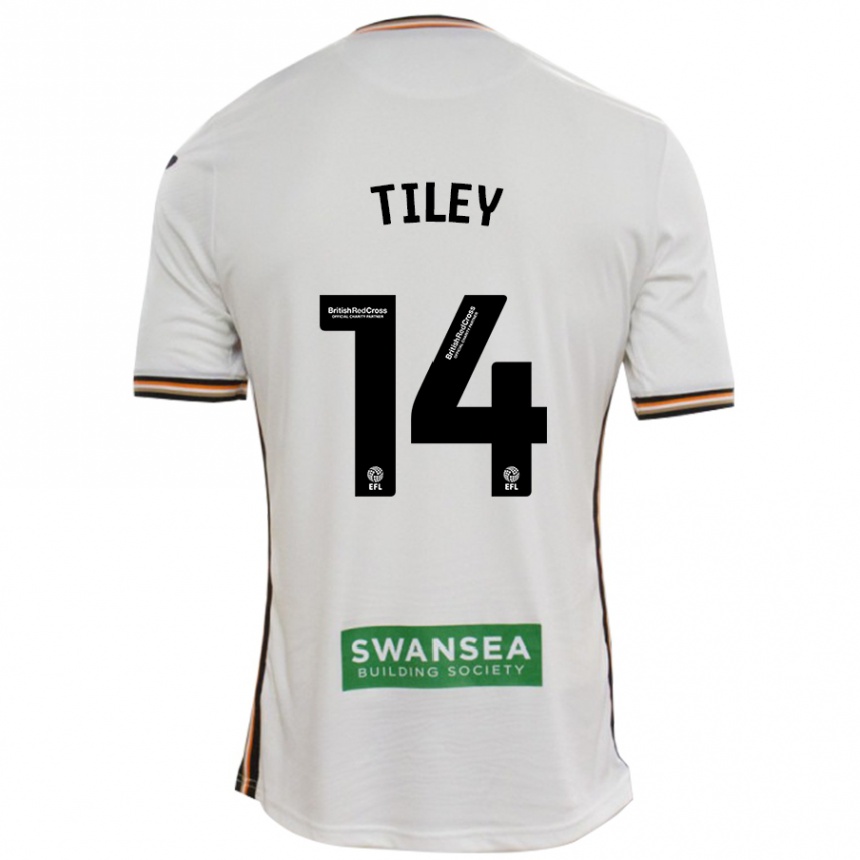 Niño Fútbol Camiseta Chloe Tiley #14 Blanco 1ª Equipación 2024/25 México