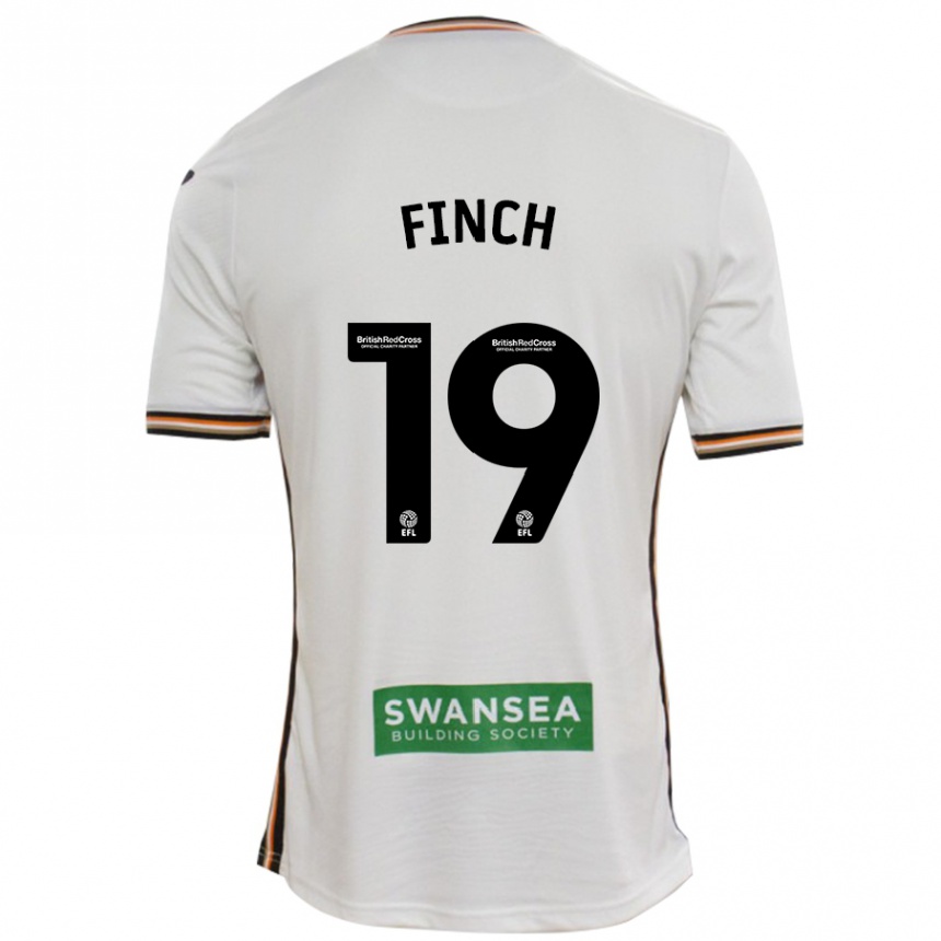 Niño Fútbol Camiseta Lucy Finch #19 Blanco 1ª Equipación 2024/25 México