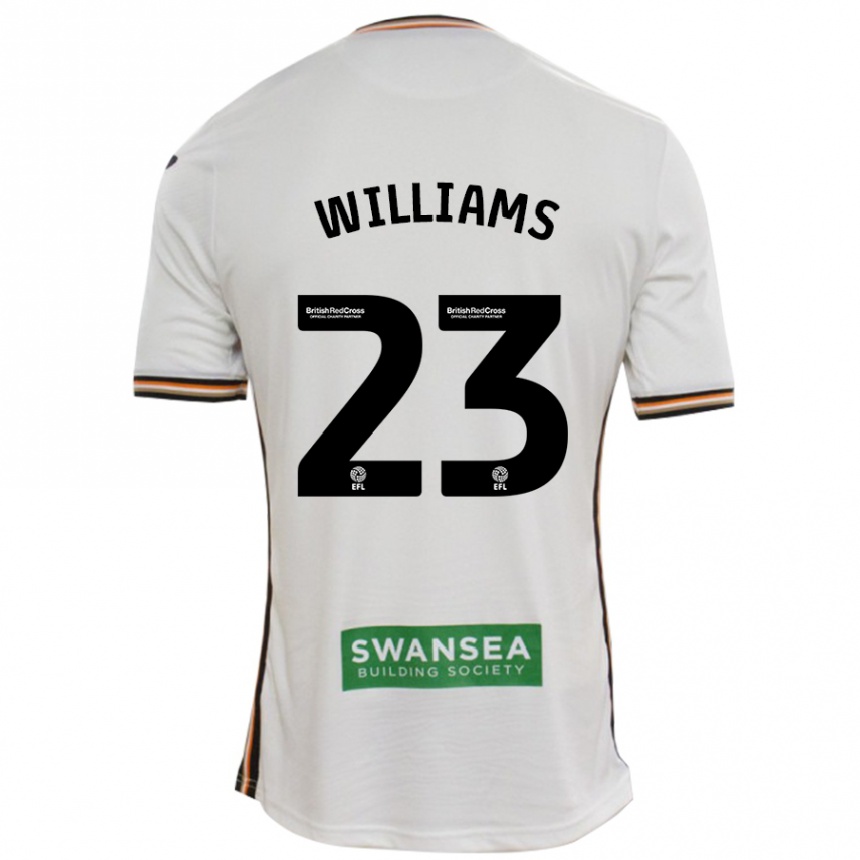 Niño Fútbol Camiseta Jessica Williams #23 Blanco 1ª Equipación 2024/25 México