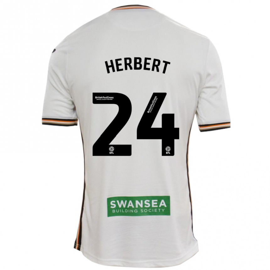 Niño Fútbol Camiseta Chelsea Herbert #24 Blanco 1ª Equipación 2024/25 México