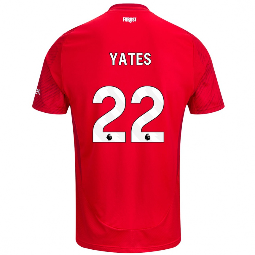 Niño Fútbol Camiseta Ryan Yates #22 Rojo Blanco 1ª Equipación 2024/25 México