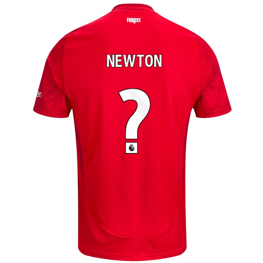 Niño Fútbol Camiseta Jamie Newton #0 Rojo Blanco 1ª Equipación 2024/25 México