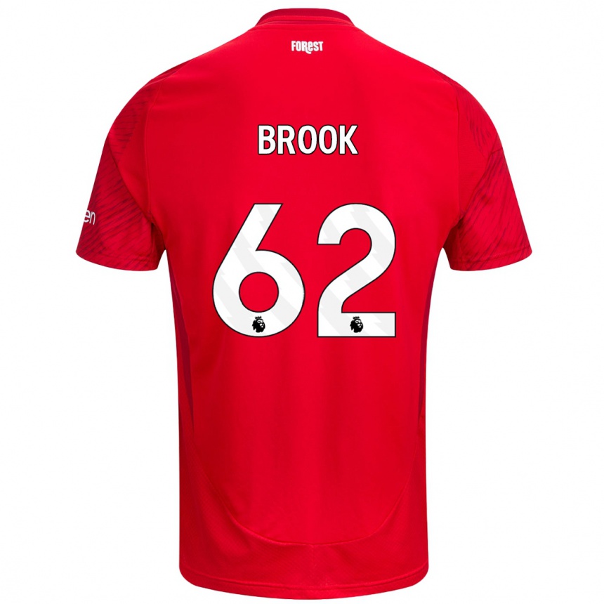 Niño Fútbol Camiseta Will Brook #62 Rojo Blanco 1ª Equipación 2024/25 México