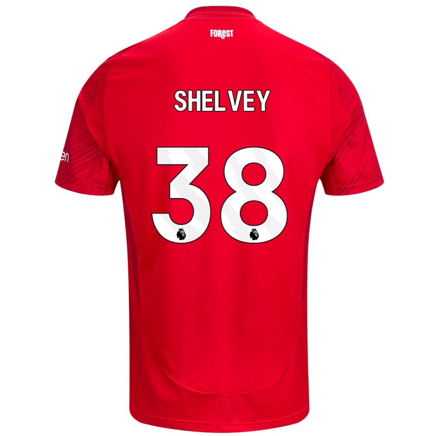 Niño Fútbol Camiseta George Shelvey #38 Rojo Blanco 1ª Equipación 2024/25 México