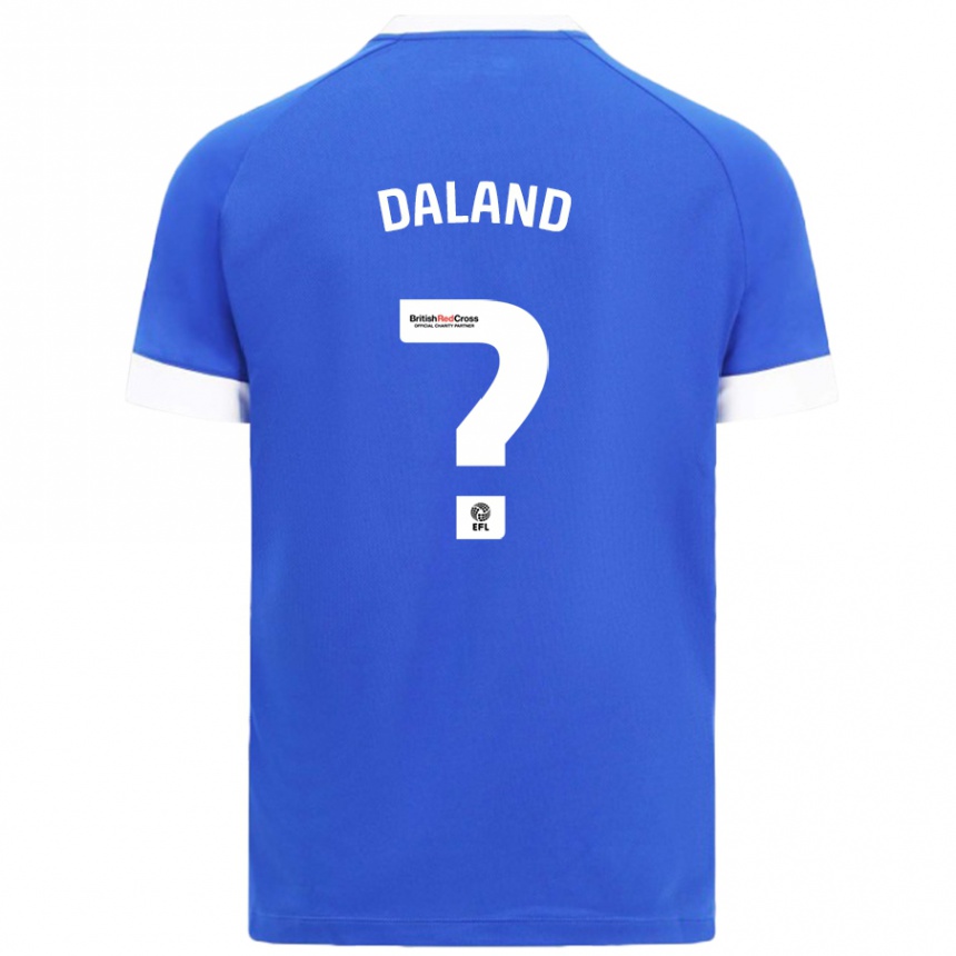 Niño Fútbol Camiseta Jesper Daland #0 Azul Cielo 1ª Equipación 2024/25 México