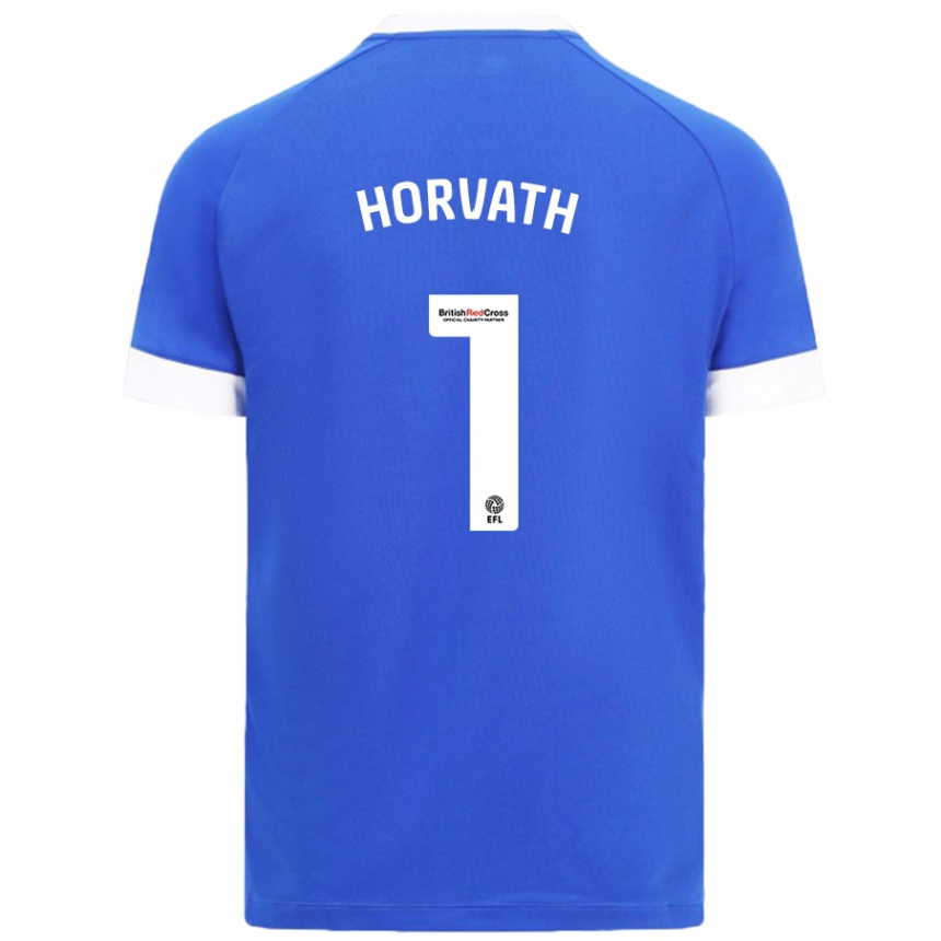 Niño Fútbol Camiseta Ethan Horvath #1 Azul Cielo 1ª Equipación 2024/25 México