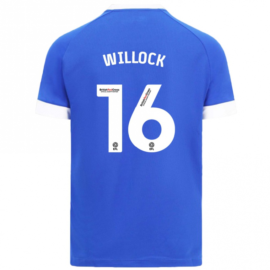 Niño Fútbol Camiseta Chris Willock #16 Azul Cielo 1ª Equipación 2024/25 México