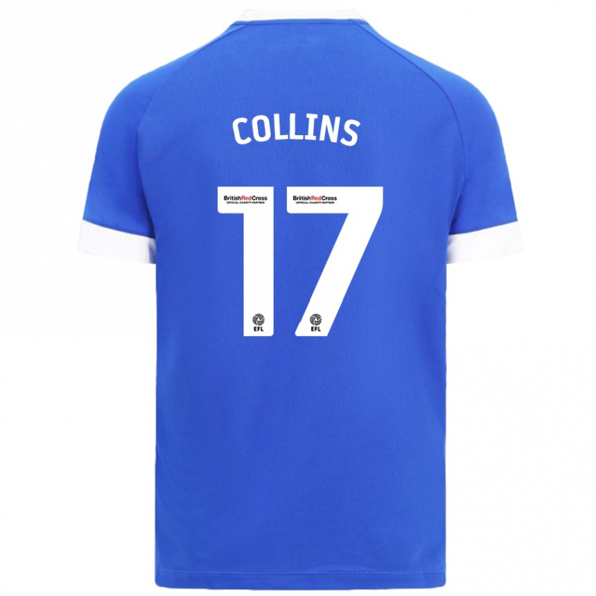 Niño Fútbol Camiseta Jamilu Collins #17 Azul Cielo 1ª Equipación 2024/25 México