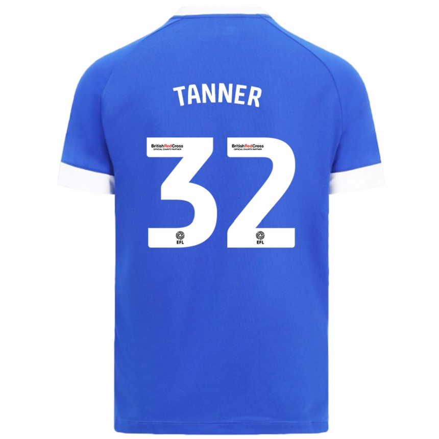 Niño Fútbol Camiseta Ollie Tanner #32 Azul Cielo 1ª Equipación 2024/25 México