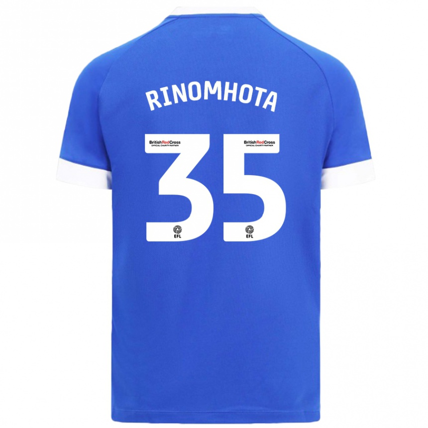 Niño Fútbol Camiseta Andy Rinomhota #35 Azul Cielo 1ª Equipación 2024/25 México