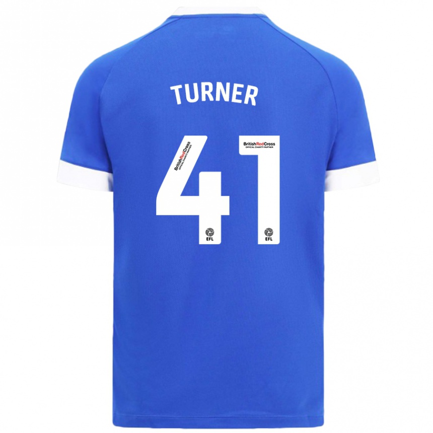 Niño Fútbol Camiseta Matthew Turner #41 Azul Cielo 1ª Equipación 2024/25 México