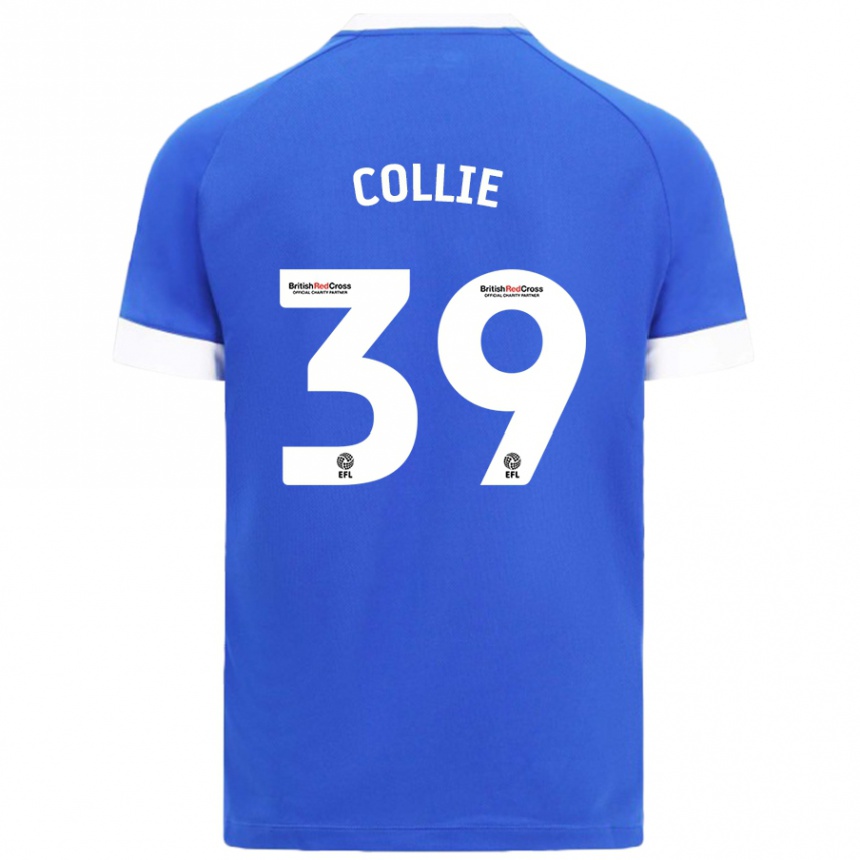 Niño Fútbol Camiseta Eliza Collie #39 Azul Cielo 1ª Equipación 2024/25 México