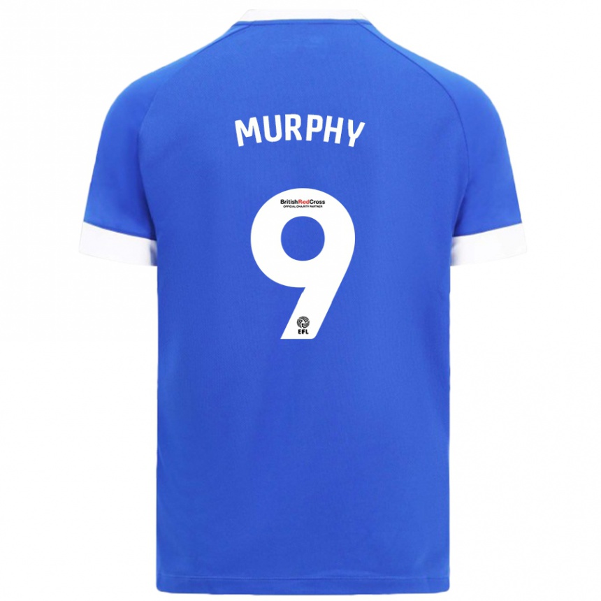 Niño Fútbol Camiseta Alana Murphy #9 Azul Cielo 1ª Equipación 2024/25 México